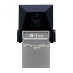 64Gb Kingston DataTraveler microDuo, совместим с Android, microUSB/USB 3.0 (DTDUO3/64GB)