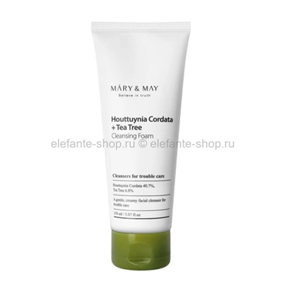 Пенка для умывания MARY&MAY Houttuynia Cordata Tea Tree Cleansing Foam 150ml (51)