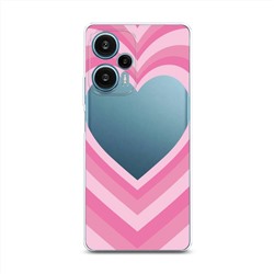 Силиконовый чехол Pink heart на Poco F5