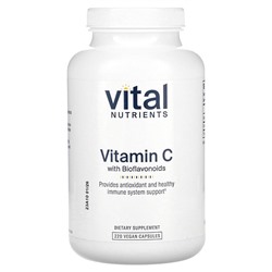 Vital Nutrients Витамин С с биофлавоноидами, 220 веганских капсул