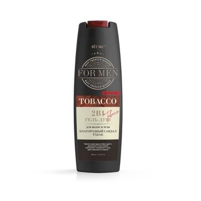 Витэкс For men Tobacco 2в1 Гель-душ д/волос и тела с феромон.Сандал и Табак (400мл)