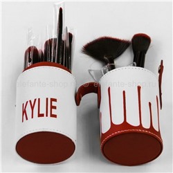 Набор кистей KYLIE JENNER red 12 штук в тубусе