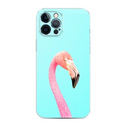 Силиконовый чехол Розовый фламинго на iPhone 12 Pro Max