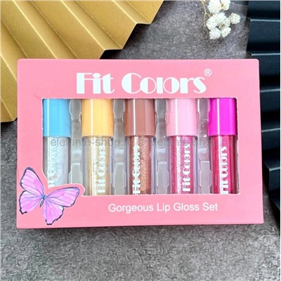 Набор зеркальных блесков для губ Fit Colors Gorgeous Lip Gloss Set 5in1