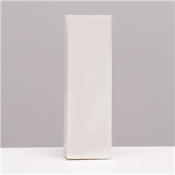 Пакет бумажный фасовочный, белый, трёхслойный, глянцевый, 5,5 х 3 х 17 см