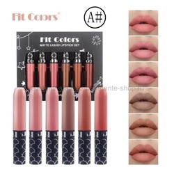 Набор матовых блесков для губ Fit Colors Matte Liquid Lipstick Set #A 6 шт (106)