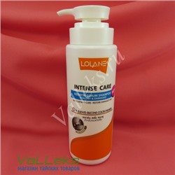 Кератиновый шампунь-сыворотка для поврежденных сухих волос Lolane Intense Care Keratin Serum Shampoo For Dry & Damaged, 400мл