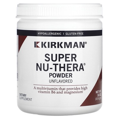 Kirkman Labs Super Nu-Thera Powder, Без вкуса - 454 г - Kirkman Labs