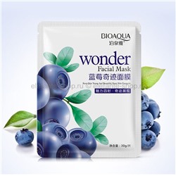 Маска для лица с экстрактом черники Bioaqua Wonder Facial Mask (КО)