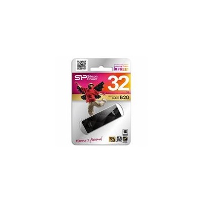 32Gb Silicon Power Blaze B20 Black USB 3.0 (SP032GBUF3B20V1K)