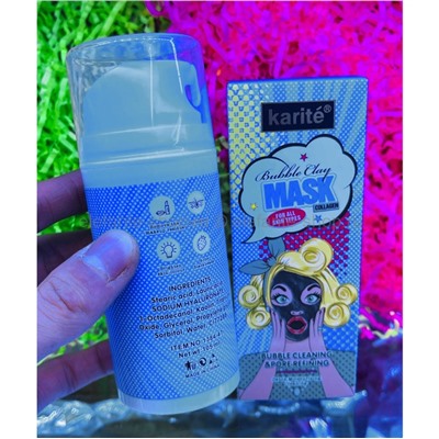 Очищающая маска для лица Karite Bubble Clay Mask 105ml (125)