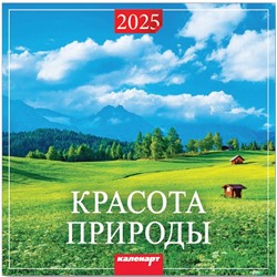 Календарь 2025год 285х285 скрепка Красота природы 0700008