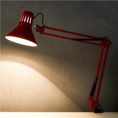Лампа настольная Е27 40Вт красная 94х16,5х16,5 см RISALUX