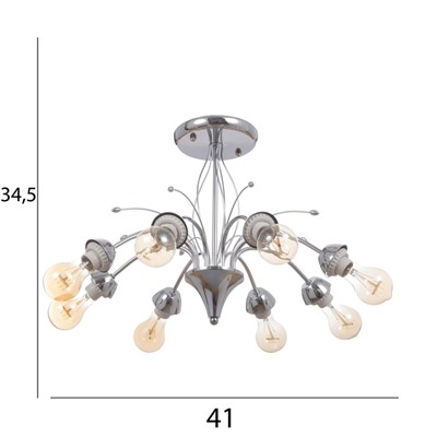 Люстра "Герти" бп 8х40Вт Е27 Хром МОДЕЛЬ: 2595292