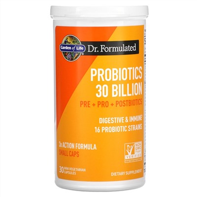 Garden of Life Probiotics, 30 Billion, 30 Mini Vegetarian Capsules