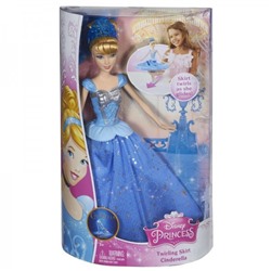 *Disney Princess. Кукла "Золушка" с развивающейся юбкой,арт.CHG56 (21х7х32см )
