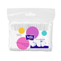 Ватные палочки Bella Cotton, 100 шт. в пакете