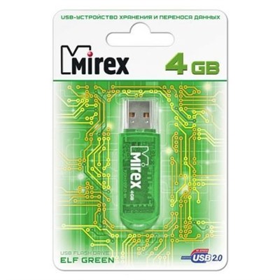 4Gb Mirex Elf Green (13600-FMUGRE04)