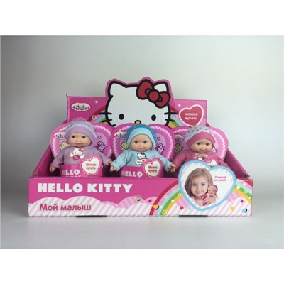 Карапуз. Пупс "Hello Kitty" 12 см. твердое тело,  в ассорт. арт.Y12-DSP-HK /9