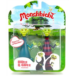 Gulliver.Игровой набор фигурки "Monchhichi Блиц и Глиц" 2 в 1 арт.81502