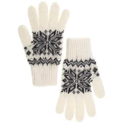 Перчатки женские "Снежинка с зигзагом" 5322-2