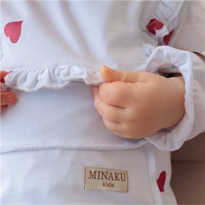 Ползунки детские MINAKU, цвет молочный, рост 62-68 см