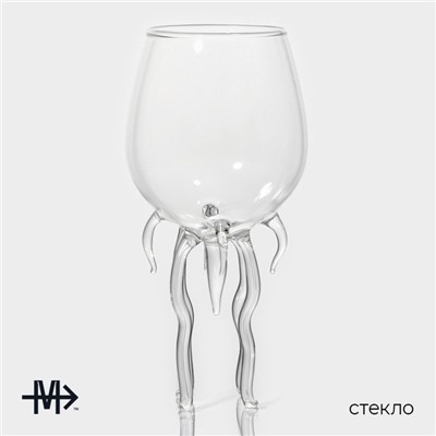 Бокал из стекла универсальный Magistro «Медуза», 300 мл