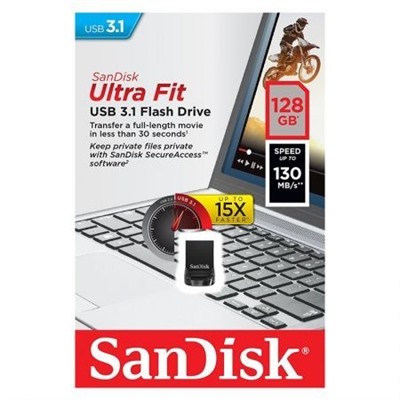 128Gb Sandisk Ultra Fit USB 3.1 (SDCZ430-128G-G46)