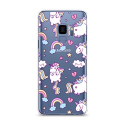 Силиконовый чехол Sweet unicorns dreams на Samsung Galaxy S9