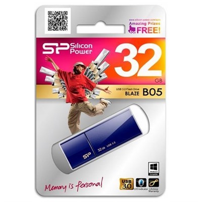 32Gb Silicon Power Blaze B05 Deep Blue USB 3.0 (SP032GBUF3B05V1D)