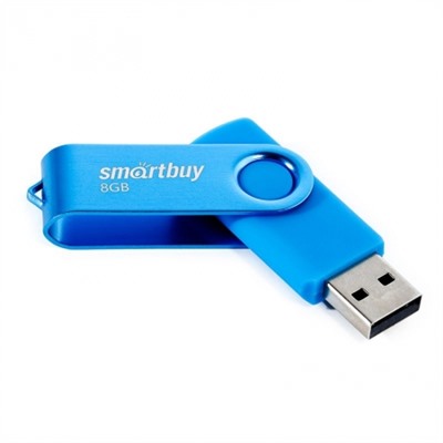 8Gb Smartbuy Twist Blue USB2.0 (SB008GB2TWB)