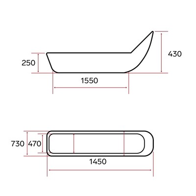 Сани с обвязкой, полозьями и отбойником С-6 LUXE, 1450 х 730 х 250 мм