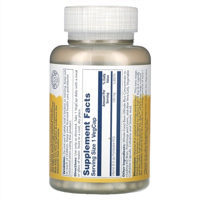 Solaray Витамин B-6 - 100 мг - 120 капсул - Solaray