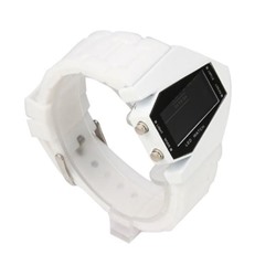 LED-часы «Истребитель». Фирма skmei. Подлинные. Цвет белый. в подар упаковке 903462