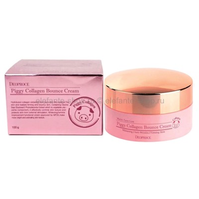 Крем для лица со свиным коллагеном Deoproce Piggy Collagen Bounce Cream 100g (51)