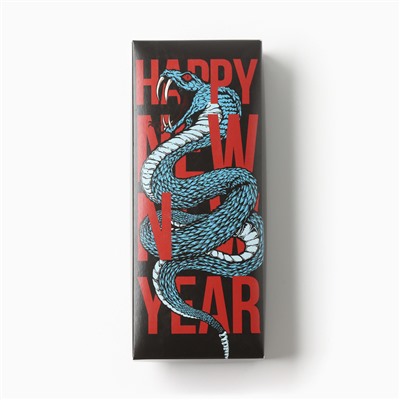 Новый год. Символ года. Змея. Набор мужских носков KAFTAN New year, размер 41-44 (27-29 см), 5 пар