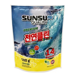 Стиральный порошок SUNSU-Q, концентрированный, для стирки цветного белья, 500 г