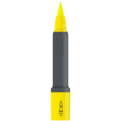 Текстовыделитель-кисть Berlingo "Textline HL470" желтый, 1-6мм T4517