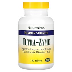 NaturesPlus Ultra-Zyme, Максимальная сила - 180 таблеток - NaturesPlus