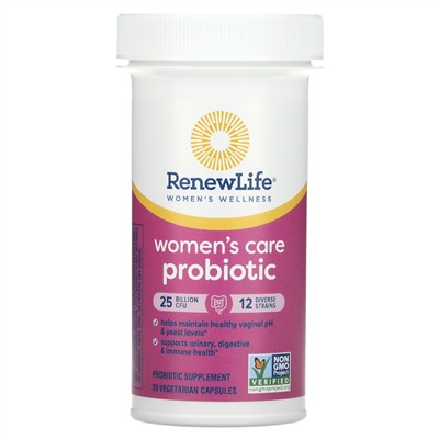Renew Life Пробиотики для женщин - 25 миллиардов КОЕ - 30 вегетарианских капсул - Renew Life