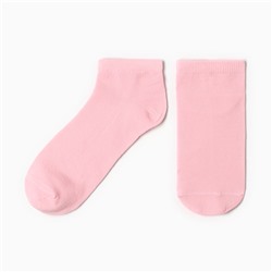 Носки женские укороченные, цвет розовый, размер 23-25