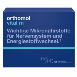 Orthomol Vital m Granulat/Tablette/Kapseln Grapefruit Ортомол При хронической усталости и эмоциональном выгорании у мужчин, гранулы/таблетки/капсулы, 30шт.