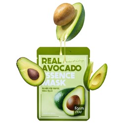 (Китай) Смягчающая тканевая маска с авокадо FarmStay Real Avocado Essence Mask (упаковка 10шт)