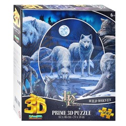 Пазл Prime 3D 500 арт.32525 "Коллаж Волки" 6+