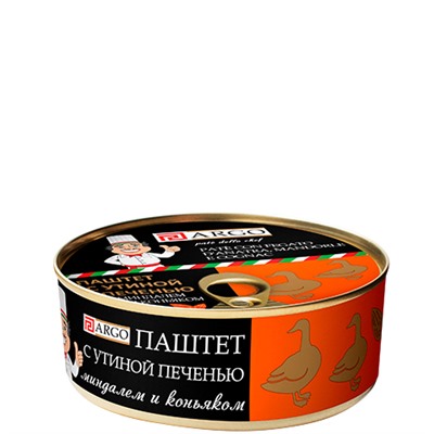 Паштет с утиной печенью миндалем и коньяком Pate’ dello chef 250г