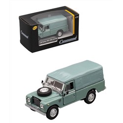 Cararama. Мини-модель 1:43 "Land Rover Series 109 with awning" с тентом металл. серая арт.7865