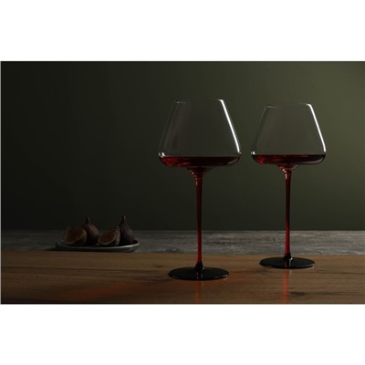 УЦЕНКА Бокал для вина "Амьен" 700 мл, 11,5х25 см, цвет красный