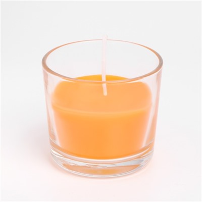 Свеча ароматическая в стакане АЛАНИЯ "Апельсин"