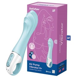 Вибромассажер Satisfyer Air Pump Vibrator 5 Connect App (blue)