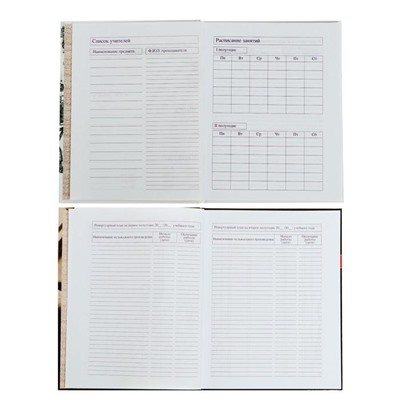 Дневник для музыкальной школы 40 листов "Вид-01", твёрдая обложка, глянцевая ламинация